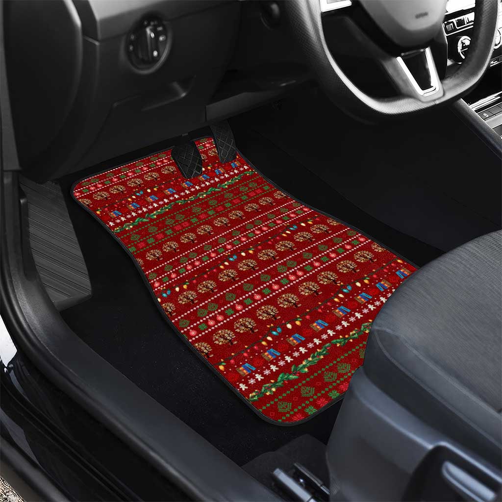 All I Want For Christmas Is Books Christmas Car Mats Xmas Holiday Patterns - Wonder Print Shop