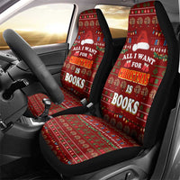 All I Want For Christmas Is Books Christmas Car Seat Cover Xmas Holiday Patterns - Wonder Print Shop