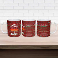 All I Want For Christmas Is Books Christmas Ceramic Mug Xmas Holiday Patterns - Wonder Print Shop