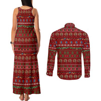 All I Want For Christmas Is Books Christmas Couples Matching Tank Maxi Dress and Long Sleeve Button Shirt Xmas Holiday Patterns - Wonder Print Shop