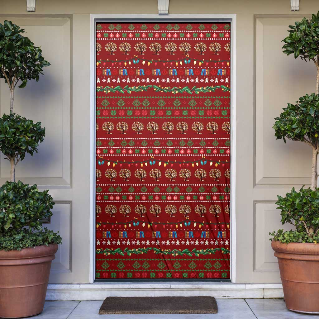 All I Want For Christmas Is Books Christmas Door Cover Xmas Holiday Patterns - Wonder Print Shop