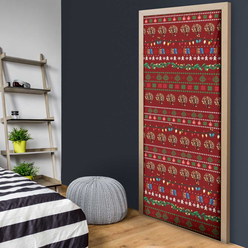 All I Want For Christmas Is Books Christmas Door Cover Xmas Holiday Patterns - Wonder Print Shop