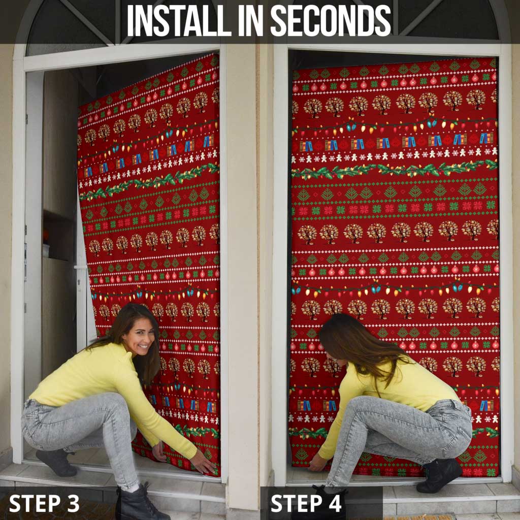 All I Want For Christmas Is Books Christmas Door Cover Xmas Holiday Patterns - Wonder Print Shop
