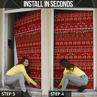All I Want For Christmas Is Books Christmas Door Cover Xmas Holiday Patterns - Wonder Print Shop
