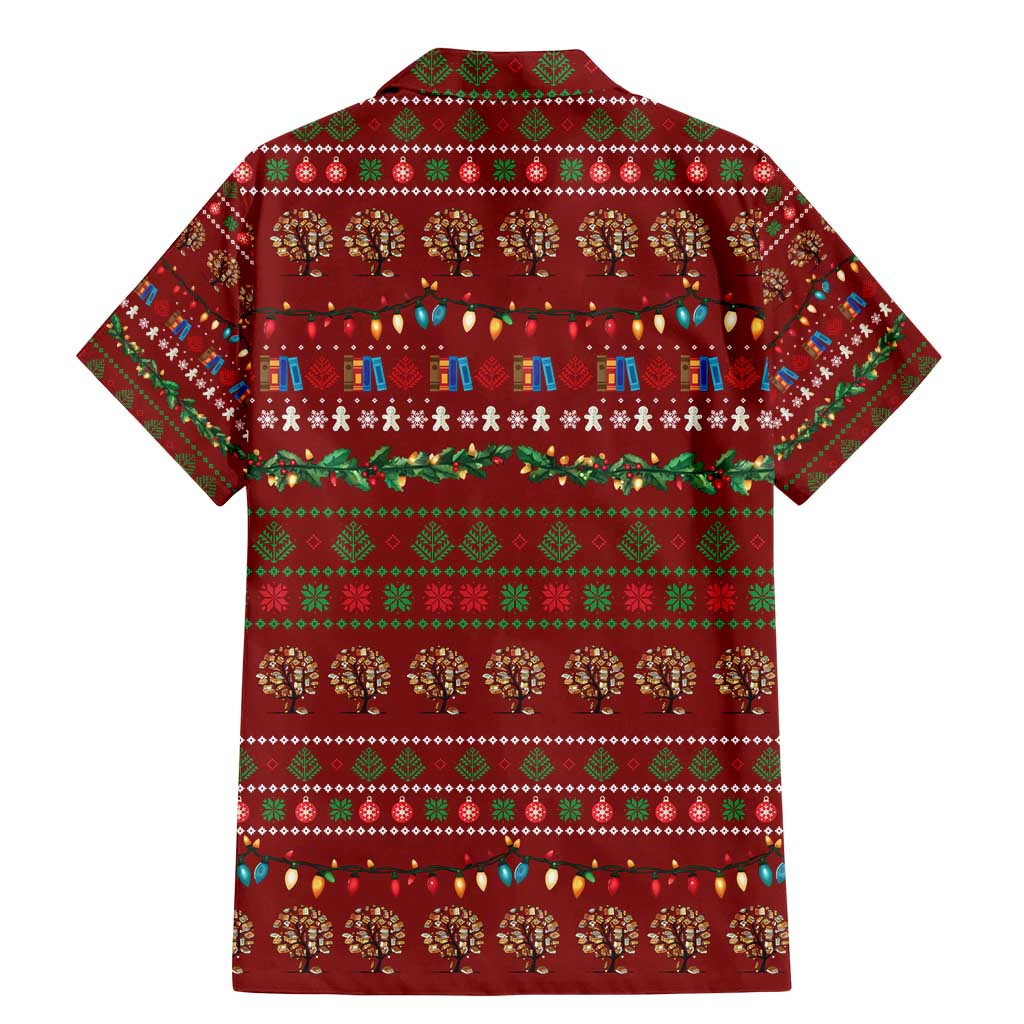 All I Want For Christmas Is Books Christmas Family Matching Mermaid Dress and Hawaiian Shirt Xmas Holiday Patterns - Wonder Print Shop