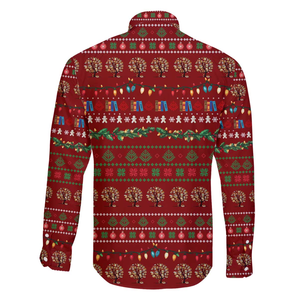 All I Want For Christmas Is Books Christmas Family Matching Off The Shoulder Long Sleeve Dress and Hawaiian Shirt Xmas Holiday Patterns - Wonder Print Shop