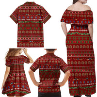 All I Want For Christmas Is Books Christmas Family Matching Off Shoulder Maxi Dress and Hawaiian Shirt Xmas Holiday Patterns - Wonder Print Shop