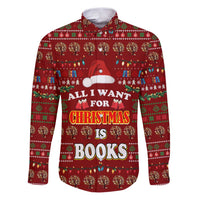 All I Want For Christmas Is Books Christmas Family Matching Puletasi and Hawaiian Shirt Xmas Holiday Patterns - Wonder Print Shop