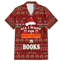 All I Want For Christmas Is Books Christmas Family Matching Short Sleeve Bodycon Dress and Hawaiian Shirt Xmas Holiday Patterns - Wonder Print Shop