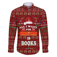 All I Want For Christmas Is Books Christmas Family Matching Short Sleeve Bodycon Dress and Hawaiian Shirt Xmas Holiday Patterns - Wonder Print Shop