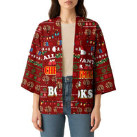 All I Want For Christmas Is Books Christmas Kimono Xmas Holiday Patterns - Wonder Print Shop