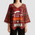 All I Want For Christmas Is Books Christmas Kimono Sleeve Blouse Xmas Holiday Patterns - Wonder Print Shop