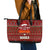 All I Want For Christmas Is Books Christmas Leather Tote Bag Xmas Holiday Patterns - Wonder Print Shop