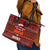 All I Want For Christmas Is Books Christmas Leather Tote Bag Xmas Holiday Patterns - Wonder Print Shop