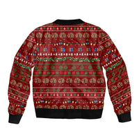 All I Want For Christmas Is Books Christmas Sleeve Zip Bomber Jacket Xmas Holiday Patterns - Wonder Print Shop