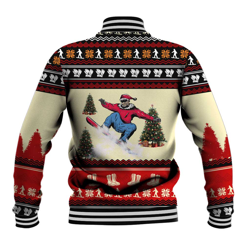 All I Want For Christmas Is Skiing Christmas Baseball Jacket Xmas Holiday Patterns - Wonder Print Shop