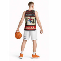 All I Want For Christmas Is Skiing Christmas Basketball Jersey Xmas Holiday Patterns - Wonder Print Shop