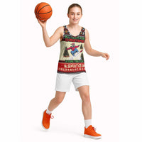 All I Want For Christmas Is Skiing Christmas Basketball Jersey Xmas Holiday Patterns - Wonder Print Shop