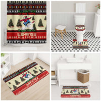 All I Want For Christmas Is Skiing Christmas Bathroom Set Xmas Holiday Patterns - Wonder Print Shop