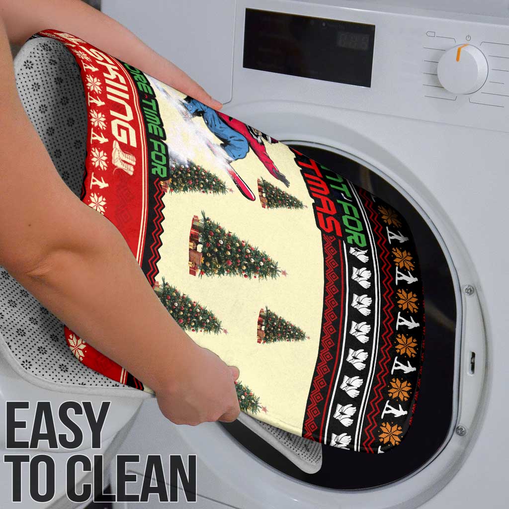 All I Want For Christmas Is Skiing Christmas Bathroom Set Xmas Holiday Patterns - Wonder Print Shop