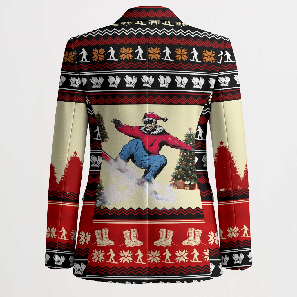 All I Want For Christmas Is Skiing Christmas Blazer Xmas Holiday Patterns - Wonder Print Shop