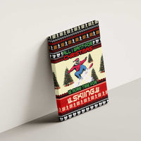 All I Want For Christmas Is Skiing Christmas Canvas Wall Art Xmas Holiday Patterns - Wonder Print Shop