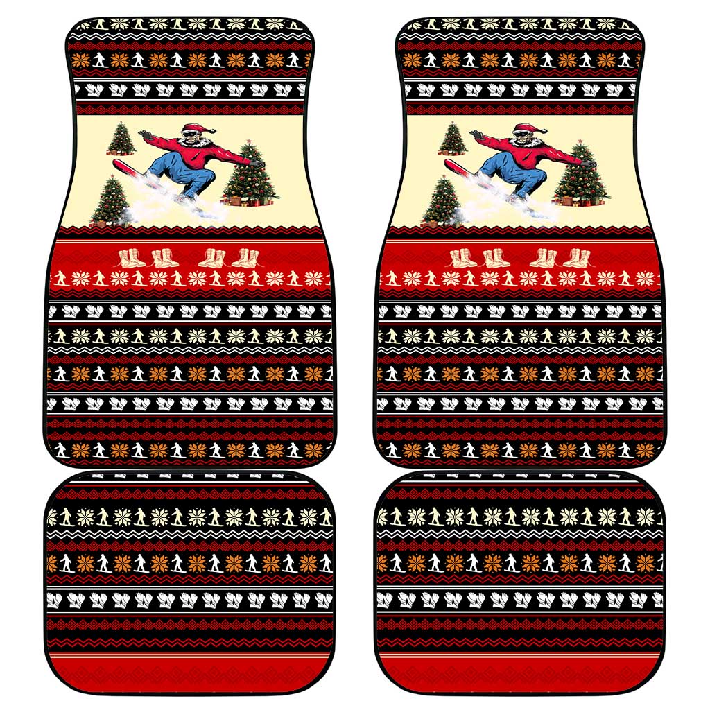 All I Want For Christmas Is Skiing Christmas Car Mats Xmas Holiday Patterns - Wonder Print Shop
