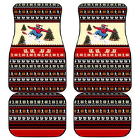 All I Want For Christmas Is Skiing Christmas Car Mats Xmas Holiday Patterns - Wonder Print Shop