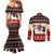 All I Want For Christmas Is Skiing Christmas Couples Matching Mermaid Dress and Long Sleeve Button Shirt Xmas Holiday Patterns - Wonder Print Shop
