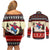 All I Want For Christmas Is Skiing Christmas Couples Matching Off Shoulder Short Dress and Long Sleeve Button Shirt Xmas Holiday Patterns - Wonder Print Shop