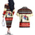 All I Want For Christmas Is Skiing Christmas Couples Matching Off The Shoulder Long Sleeve Dress and Hawaiian Shirt Xmas Holiday Patterns - Wonder Print Shop