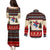 All I Want For Christmas Is Skiing Christmas Couples Matching Puletasi and Long Sleeve Button Shirt Xmas Holiday Patterns - Wonder Print Shop