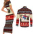 All I Want For Christmas Is Skiing Christmas Couples Matching Short Sleeve Bodycon Dress and Long Sleeve Button Shirt Xmas Holiday Patterns - Wonder Print Shop
