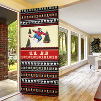 All I Want For Christmas Is Skiing Christmas Door Cover Xmas Holiday Patterns - Wonder Print Shop
