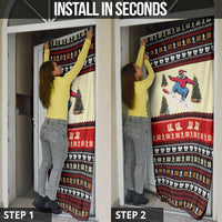 All I Want For Christmas Is Skiing Christmas Door Cover Xmas Holiday Patterns - Wonder Print Shop