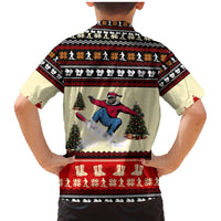 All I Want For Christmas Is Skiing Christmas Family Matching Mermaid Dress and Hawaiian Shirt Xmas Holiday Patterns - Wonder Print Shop