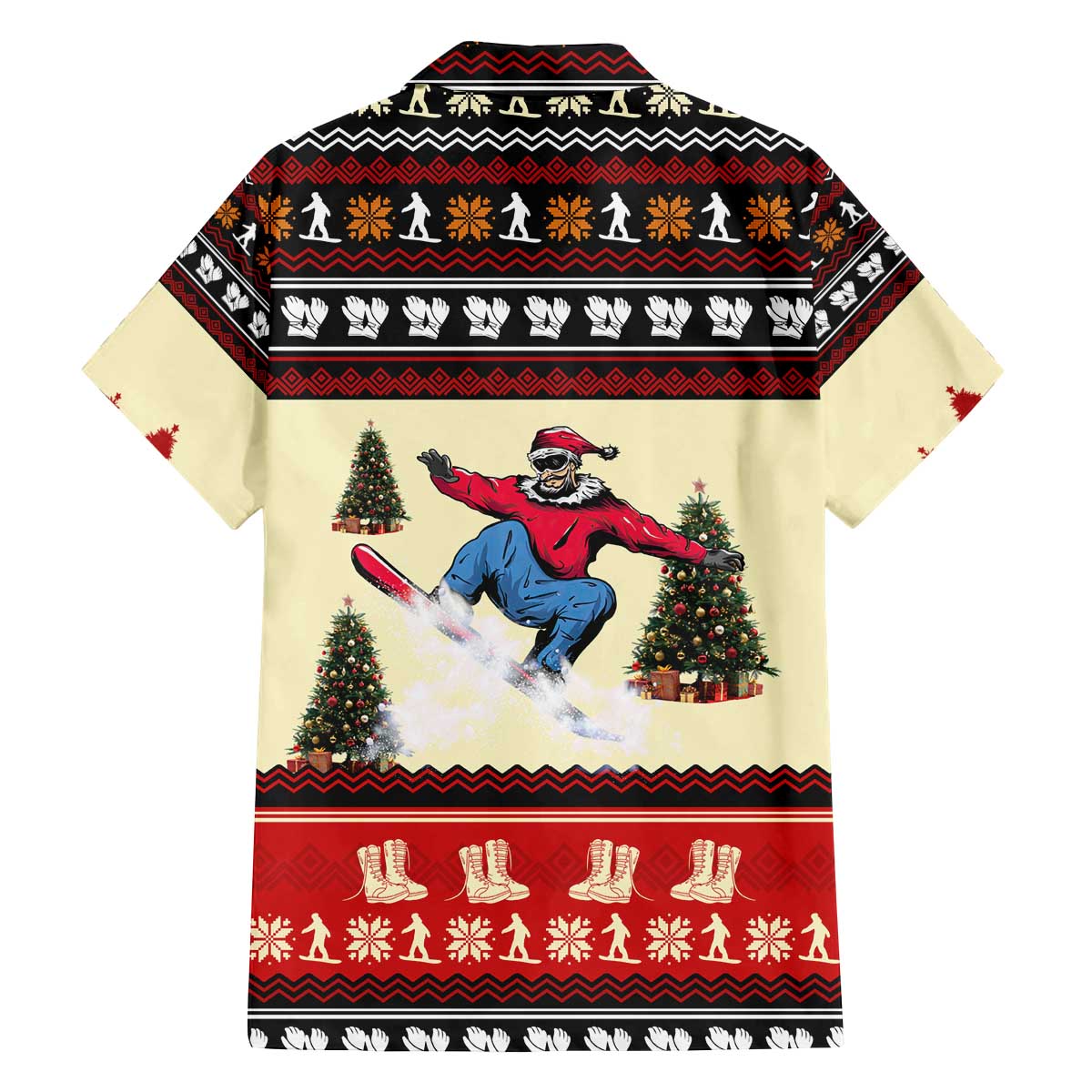 All I Want For Christmas Is Skiing Christmas Family Matching Off The Shoulder Long Sleeve Dress and Hawaiian Shirt Xmas Holiday Patterns - Wonder Print Shop