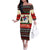 All I Want For Christmas Is Skiing Christmas Family Matching Off The Shoulder Long Sleeve Dress and Hawaiian Shirt Xmas Holiday Patterns - Wonder Print Shop