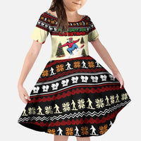 All I Want For Christmas Is Skiing Christmas Family Matching Off Shoulder Maxi Dress and Hawaiian Shirt Xmas Holiday Patterns - Wonder Print Shop