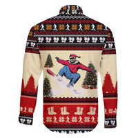 All I Want For Christmas Is Skiing Christmas Family Matching Off Shoulder Maxi Dress and Hawaiian Shirt Xmas Holiday Patterns - Wonder Print Shop