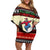 All I Want For Christmas Is Skiing Christmas Family Matching Off Shoulder Short Dress and Hawaiian Shirt Xmas Holiday Patterns - Wonder Print Shop