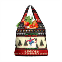 All I Want For Christmas Is Skiing Christmas Grocery Bag Xmas Holiday Patterns - Wonder Print Shop