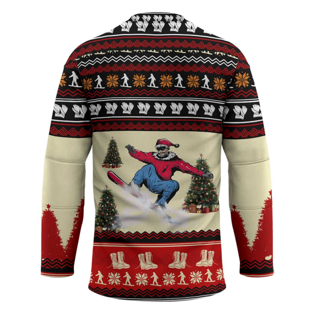 All I Want For Christmas Is Skiing Christmas Hockey Jersey Xmas Holiday Patterns - Wonder Print Shop