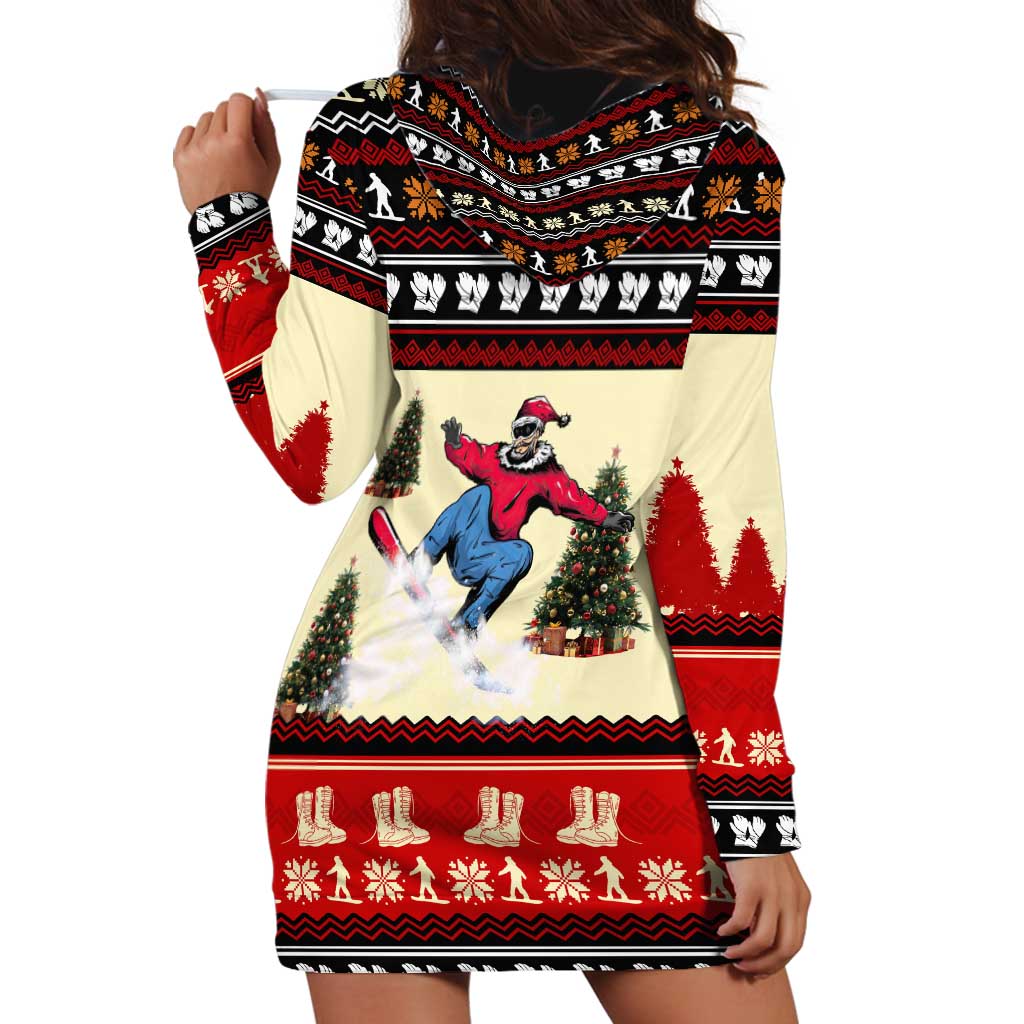 All I Want For Christmas Is Skiing Christmas Hoodie Dress Xmas Holiday Patterns - Wonder Print Shop