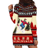 All I Want For Christmas Is Skiing Christmas Hoodie Dress Xmas Holiday Patterns - Wonder Print Shop