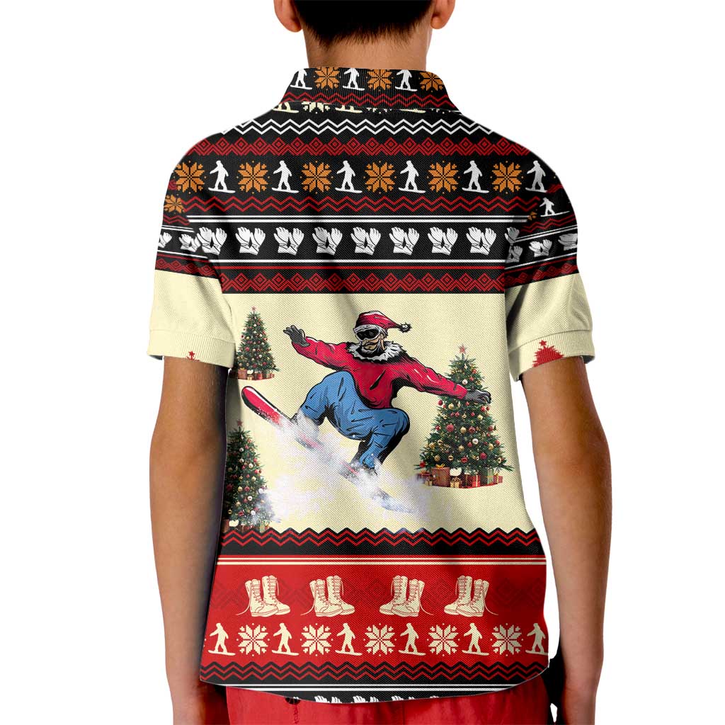 All I Want For Christmas Is Skiing Christmas Kid Polo Shirt Xmas Holiday Patterns - Wonder Print Shop