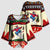 All I Want For Christmas Is Skiing Christmas Kimono Sleeve Blouse Xmas Holiday Patterns - Wonder Print Shop