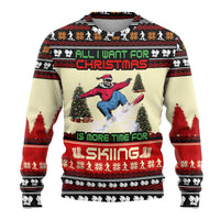 All I Want For Christmas Is Skiing Christmas Ugly Christmas Sweater Xmas Holiday Patterns - Wonder Print Shop