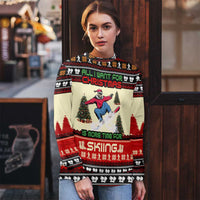 All I Want For Christmas Is Skiing Christmas Ugly Christmas Sweater Xmas Holiday Patterns - Wonder Print Shop