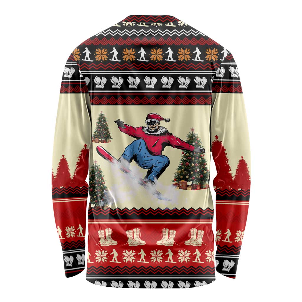 All I Want For Christmas Is Skiing Christmas Long Sleeve Shirt Xmas Holiday Patterns - Wonder Print Shop